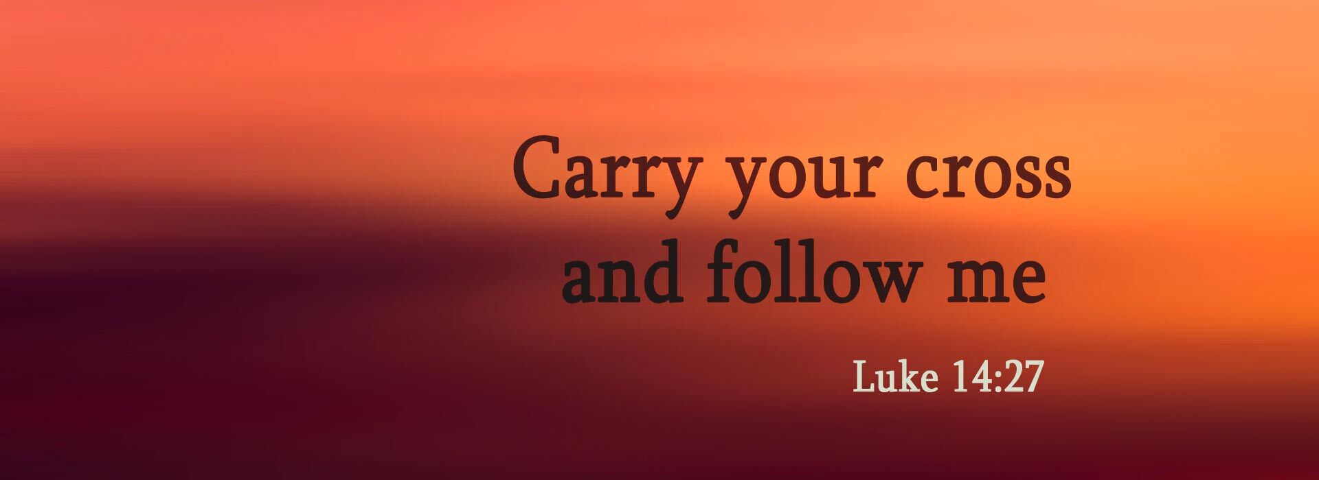 Twenty-Third Sunday in Ordinary Time ~ 7th September 2025